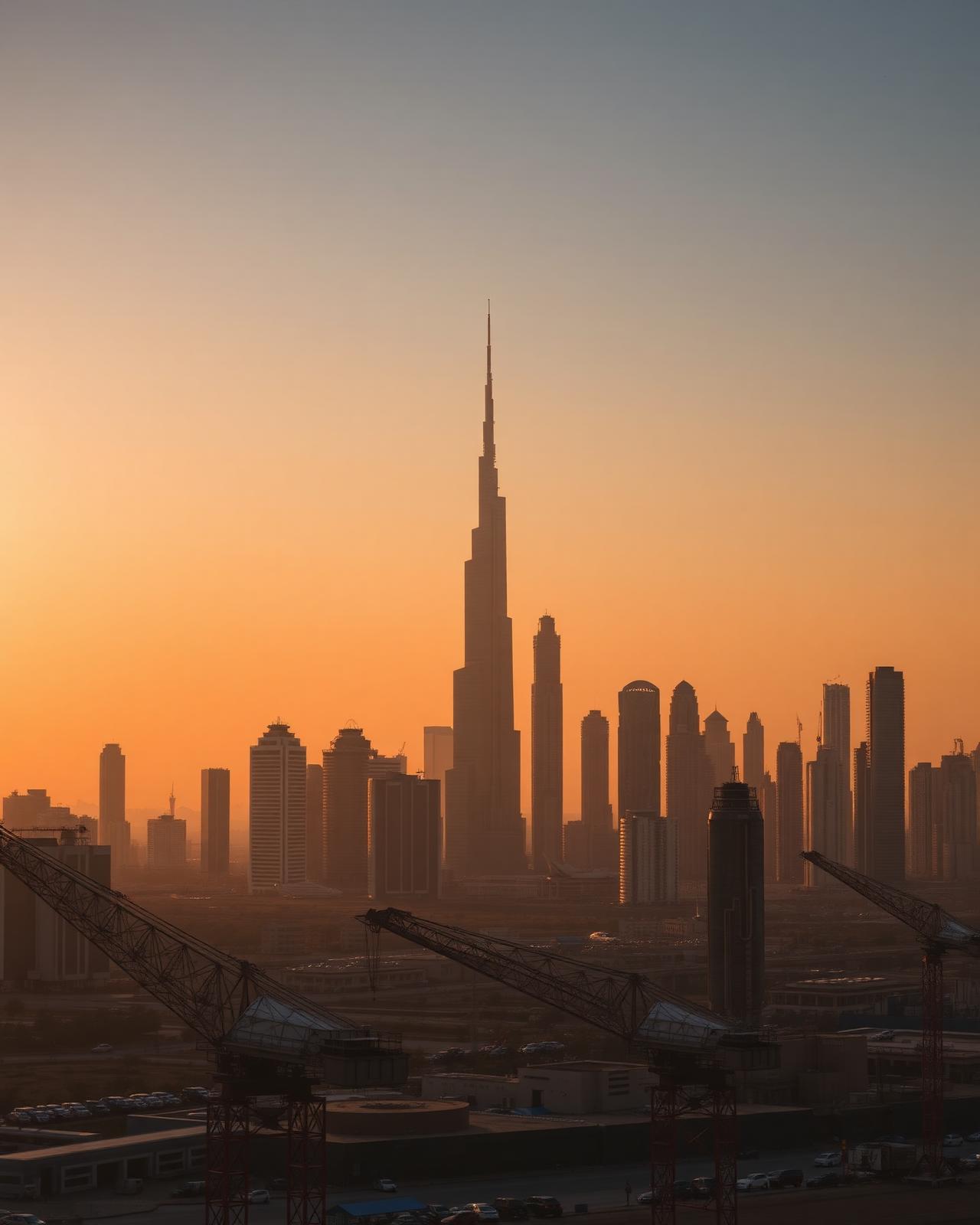 Riyadh skyline at sunset